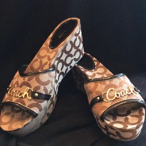 Coach Heels. Worn once. Basically brand new!